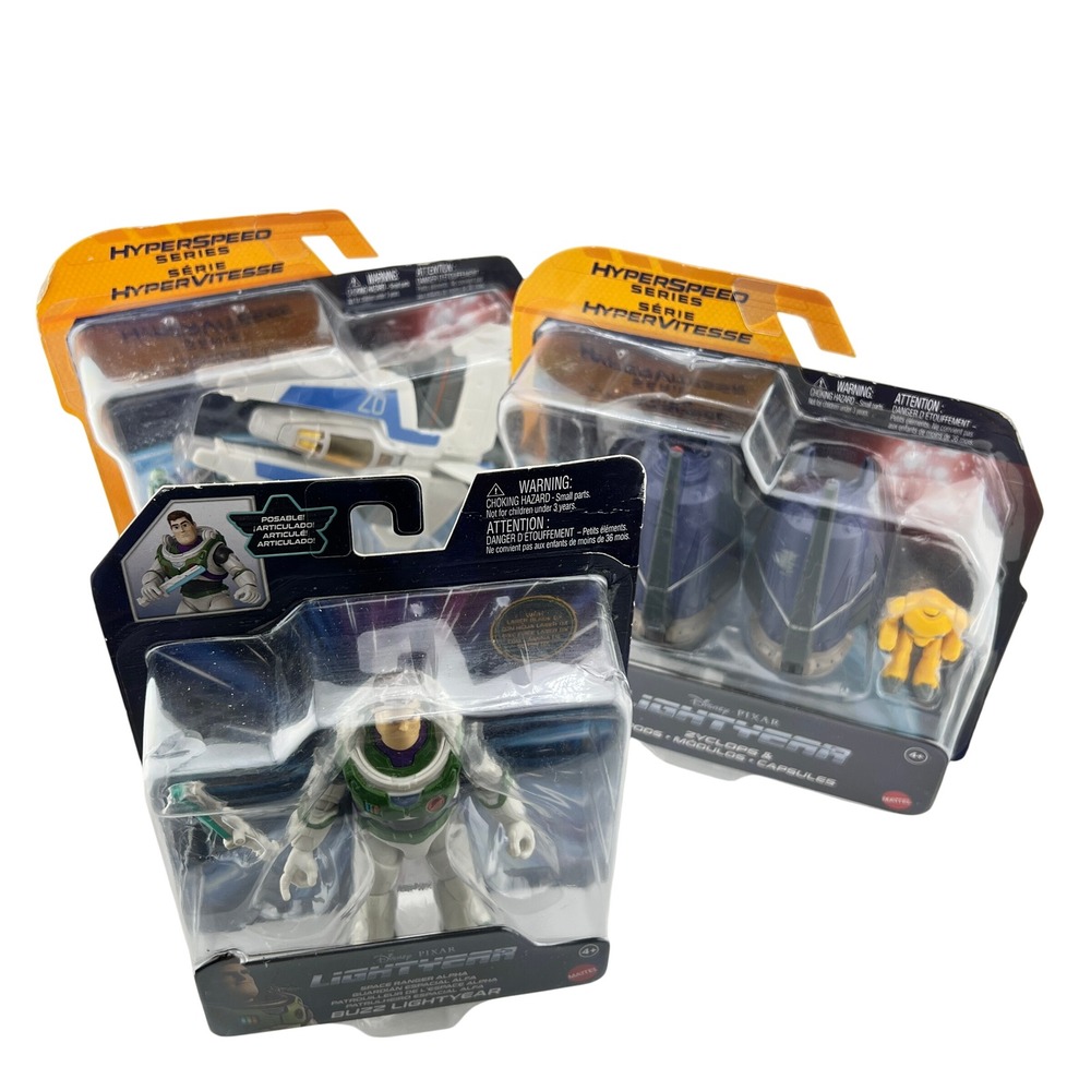 Disney Pixar Lightyear Movie Hyperspeed Series XL-07 Zyclops Buzz 3Pk Toy Figure